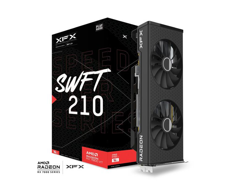 XFX SPEEDSTER SWFT210 Radeon RX 7800 XT Graphics Card RX-78TSWFTFP